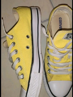 Converse All Star sneakers used, yellow, size 39