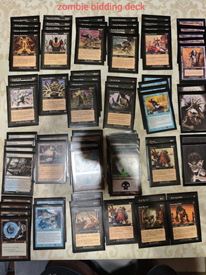 Zombie Bidding Deck Magic The Gathering 2003 Like New