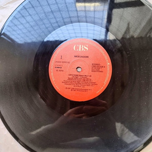 Mick Jagger Lets Work vinyl like new without cover