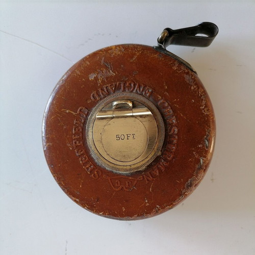 Sheffield Chesterman England 50 ft tape measure used