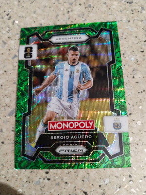 Κάρτα ποδοσφαίρου Sergio Aquero καινούργια Monopoly Fifa