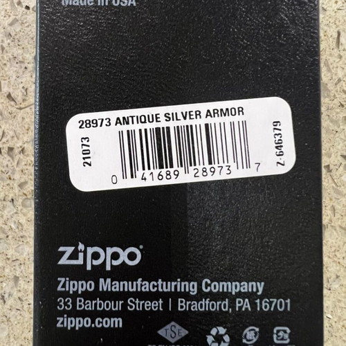 Zippo Armor Antique silver plate new model 2019