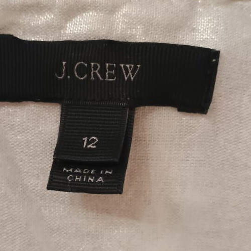 J.Crew women's summer shirt long sleeve size US12 gold like new