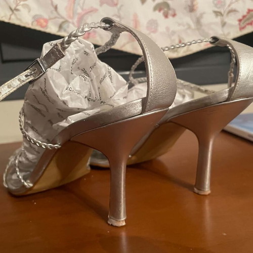 Women's sandals used, size 38, gray