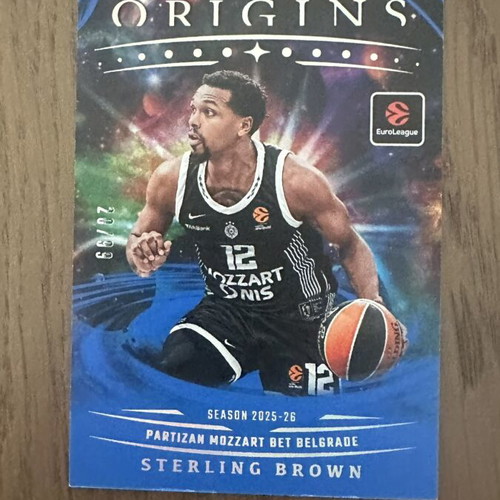 Panini EuroLeague Origins Sterling Brown /99 basketball card
