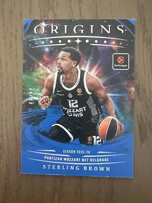 Panini EuroLeague Origins Sterling Brown /99 basketball card