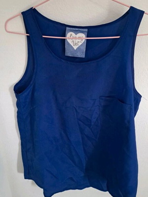 Blouse like new, blue, size M