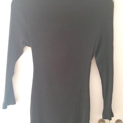 Black blouse with zipper used, size XL