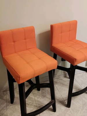 Σκαμπό μεταχειρισμένα, σετ 2, από μασίφ ξύλο πολύ καλής ποιότητας