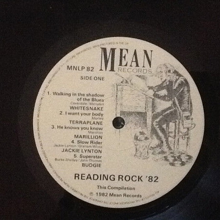 Various Reading Rock '82 record used, metal genre