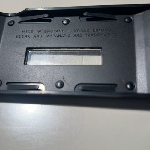 Kodak Instamatic 76x camera used, film 126, Kodar lens, 1979