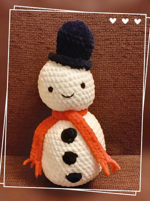 Snowman handmade baby doll new