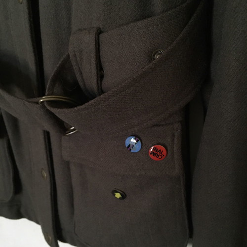Criminal wool parka used, military style, size L