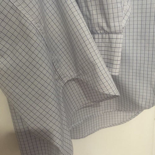 Men's Checked Shirt long sleeve, pocket, French seam, like new, size L