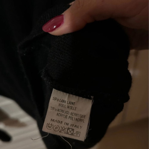 Woolen shirt black like new, size M