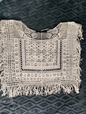 Zara Crochet top used, beige, size S
