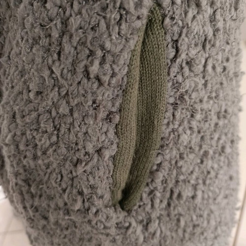 Zara Girls Khaki Long Cardigan Type Sheep Used, Size 13-14 Years