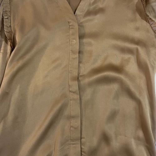 Maje silk shirt, beige