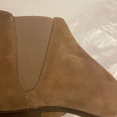 Zara Chelsea suede men's boots beige like new