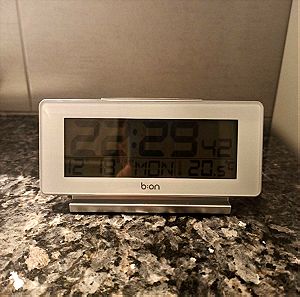 Επιτραπέζιο ρολόι με θερμόμετρο
