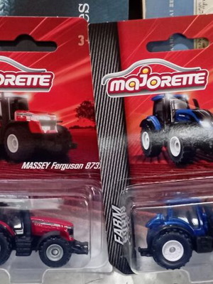 Σετ 4 καινούργια τρακτεράκια Majorette Farm