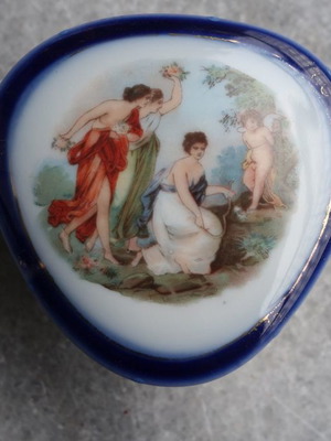 Porcelain wedding bomboniere used, from 1920