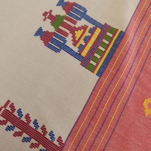 Handmade Cretan Woven Tablecloth 160x150 cm like new
