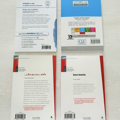 French books A1-B1 with CDs new