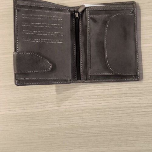 Men's suede wallet like new, brown