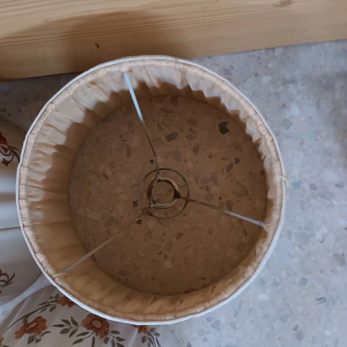 Lampshade hats like new nylon with metal frame