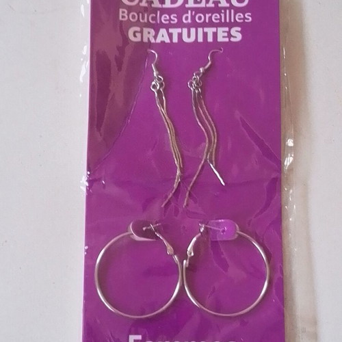 Cadeau metal earrings new