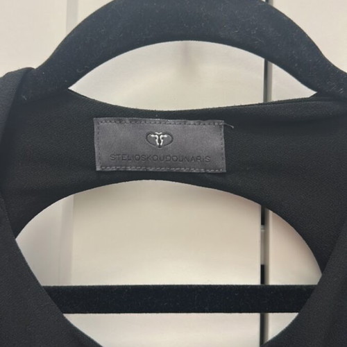 Mini dress with open back by Stelios Koudounaris like new, black, size S