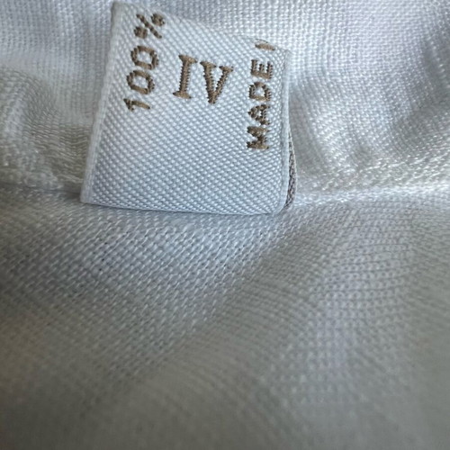 Brioni Ventiquattro Linen Shirt White Size L like new
