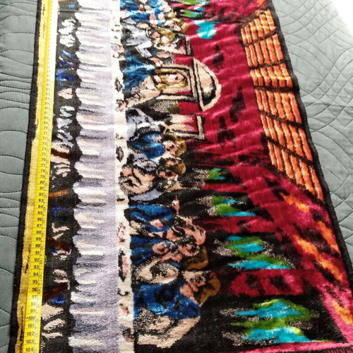 Velvet tapestry The Last Supper like new, 112x50cm