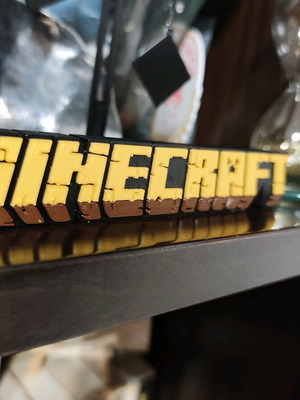 Minecraft 3d printed logo new