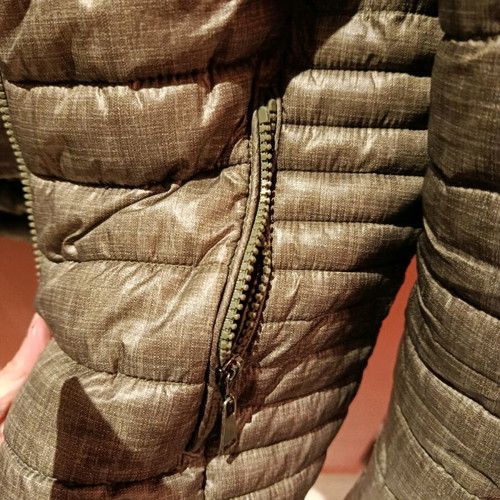 Khaki jacket like new with removable hoodie and inner sweatshirt