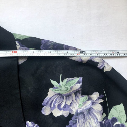 Vintage floral black BHS shirt new, size L 42