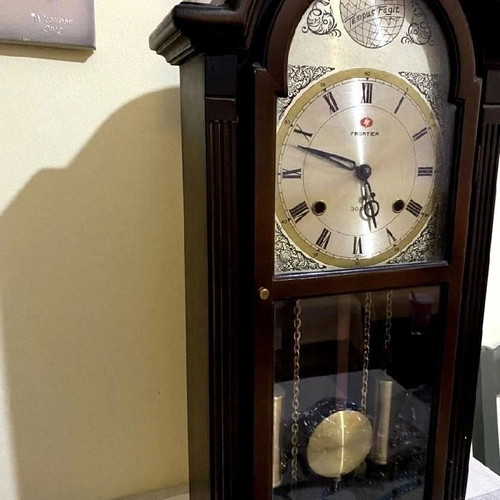 Antique clock with old working mechanism