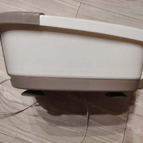 Medisana FS-90L foot massage device used with pumice stone