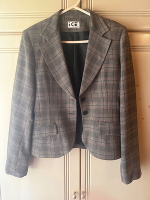 Checked jacket like new, size XL