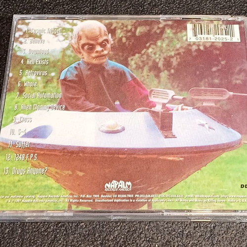 Killing Spree Terror From Beyond Space CD used, Industrial Metal 1997