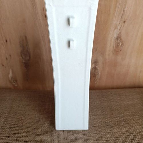 Jewelry display stand like new, leather with white wood for necklaces