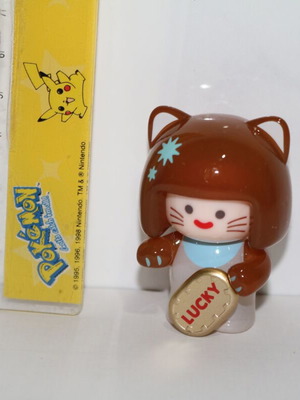 Lucky Cat Girl Figure toy like new