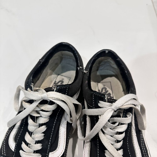 Vans Old Skool black sneakers with white stripe, size 39