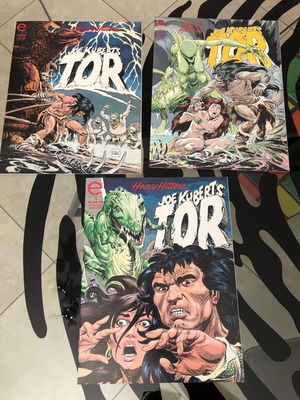 Joe Kubert’s Tor 1-3 set new, magazine size, Marvel Comics
