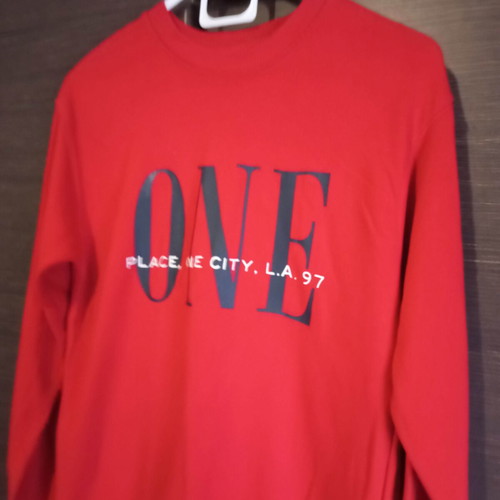 Bershka women's sweatshirt used, red, size M