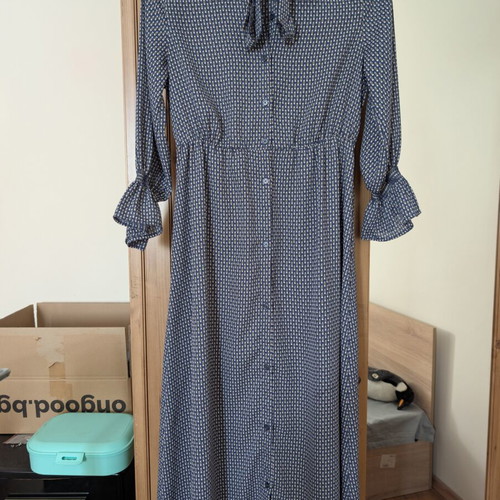 Lightweight Japanese dress, blue, size S