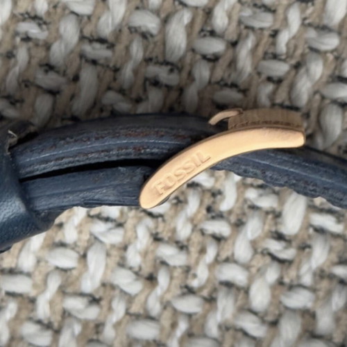 Fossil Machine Twist ME1158 watch like new with blue leather strap