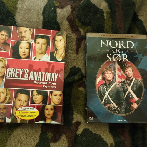Grey's Anatomy Season 4 and North and South DVD like new with subtitles