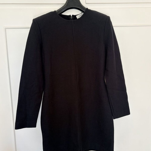 COS long-sleeved knee-length dress like new, black, size S